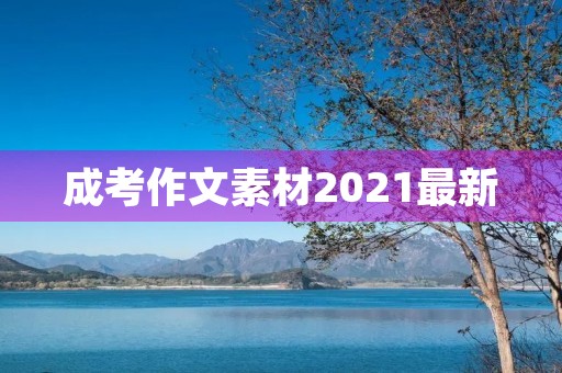 成考作文素材2021最新