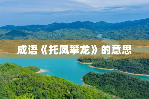 成语《托凤攀龙》的意思