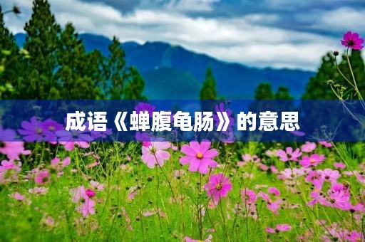 成语《蝉腹龟肠》的意思