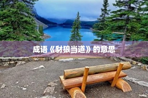 成语《豺狼当道》的意思 成语《豺狼当道》的意思