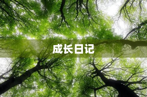 成长日记 成长日记