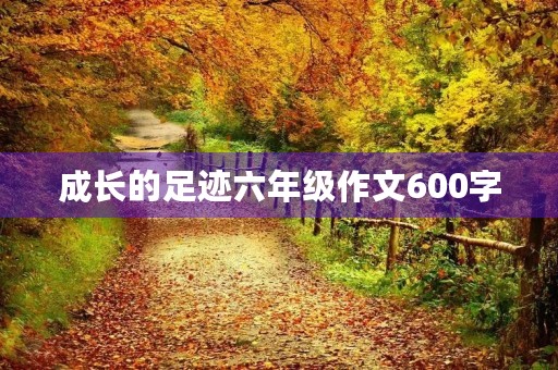 成长的足迹六年级作文600字