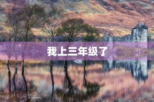 我上三年级了,我变得更加自信了! 我上三年级了,我变得更加自信了!