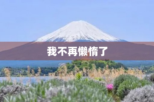 我不再懒惰了