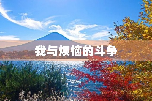 我与烦恼的斗争 我与烦恼的斗争