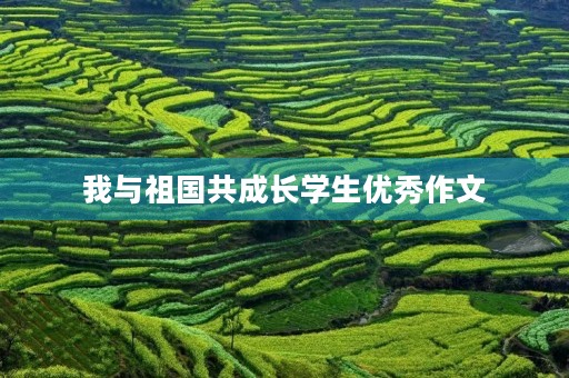 我与祖国共成长学生优秀作文