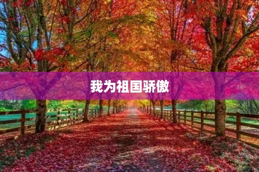 我为祖国骄傲 我为祖国骄傲
