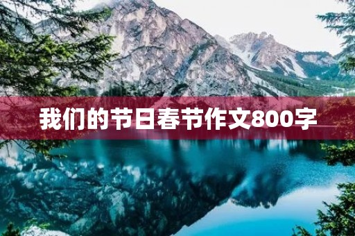我们的节日春节作文800字 我们的节日春节作文800字