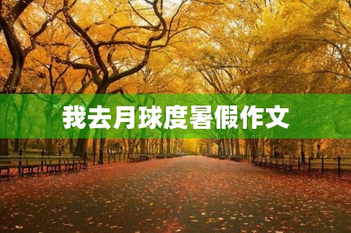 我去月球度暑假作文