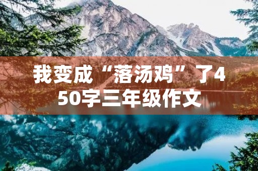 我变成“落汤鸡”了450字三年级作文 我变成“落汤鸡”了450字三年级作文
