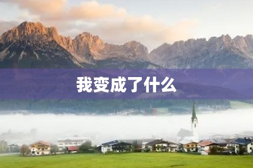 我变成了什么