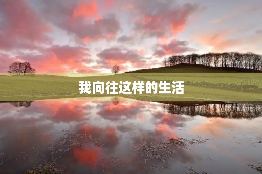 我向往这样的生活