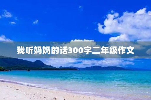 我听妈妈的话300字二年级作文