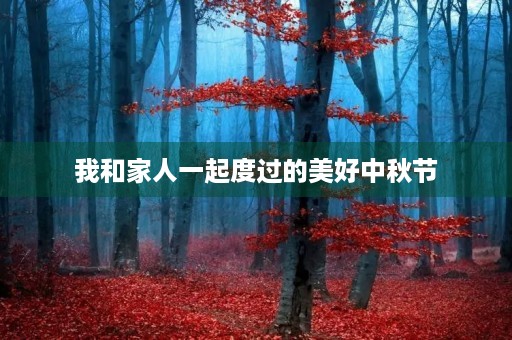 我和家人一起度过的美好中秋节