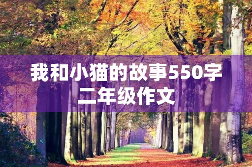 我和小猫的故事550字二年级作文