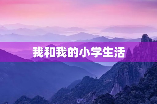 我和我的小学生活