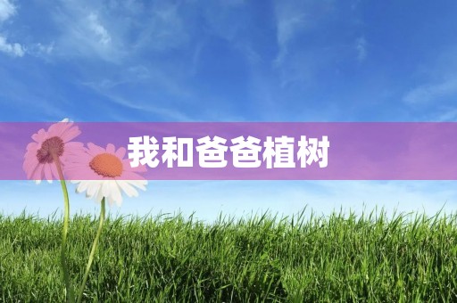 我和爸爸植树