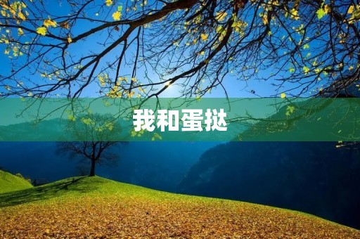 我和蛋挞