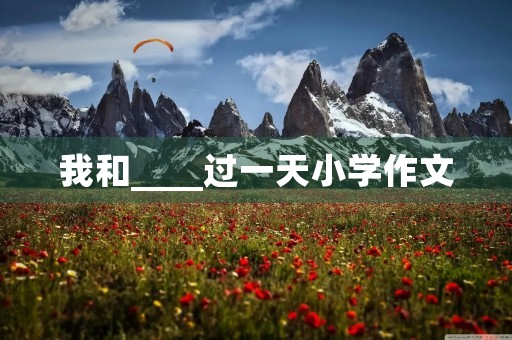 我和____过一天小学作文