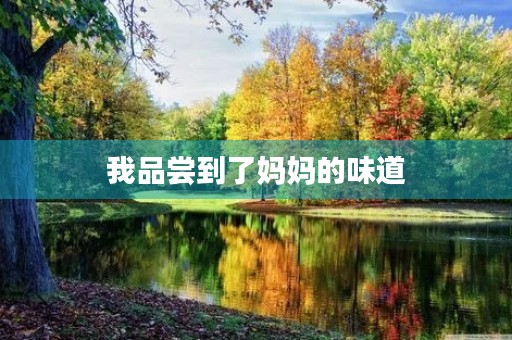 我品尝到了妈妈的味道 我品尝到了妈妈的味道