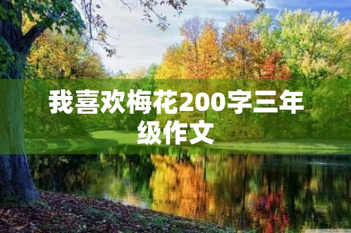 我喜欢梅花200字三年级作文 我喜欢梅花200字三年级作文