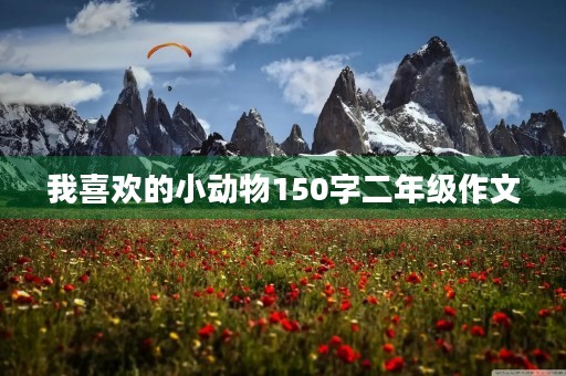 我喜欢的小动物150字二年级作文