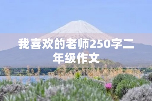 我喜欢的老师250字二年级作文 我喜欢的老师250字二年级作文