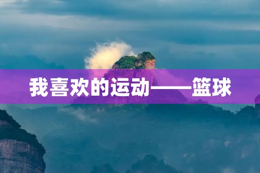 我喜欢的运动——篮球