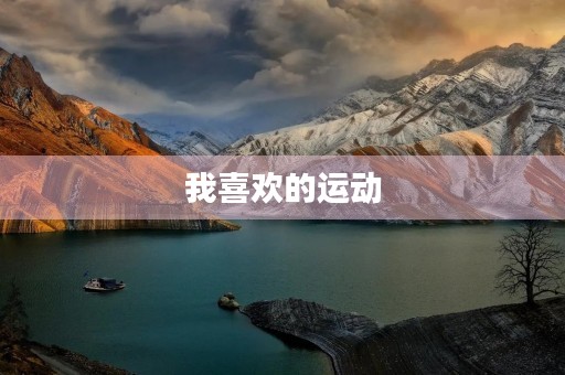 我喜欢的运动 我喜欢的运动