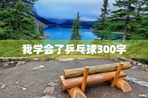 我学会了乒乓球300字