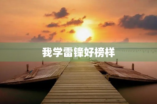 我学雷锋好榜样