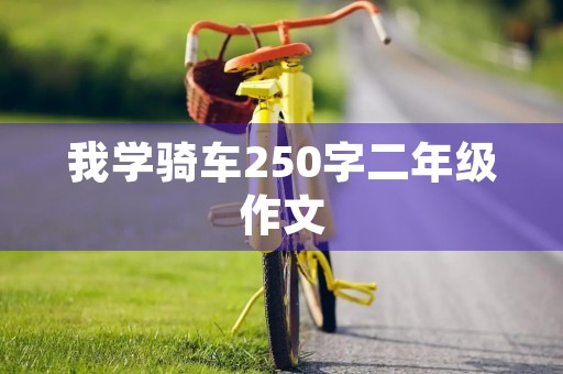我学骑车250字二年级作文