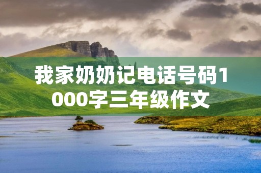 我家奶奶记电话号码1000字三年级作文 我家奶奶记电话号码1000字三年级作文