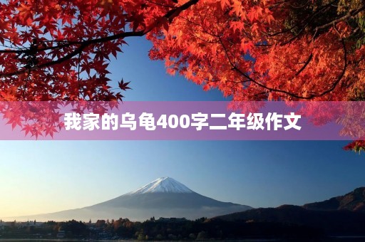 我家的乌龟400字二年级作文 我家的乌龟400字二年级作文