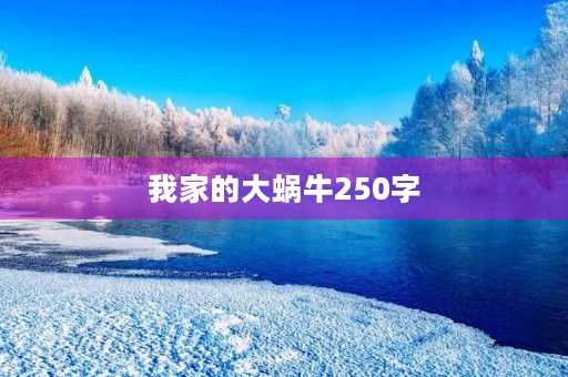我家的大蜗牛250字