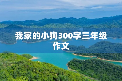 我家的小狗300字三年级作文