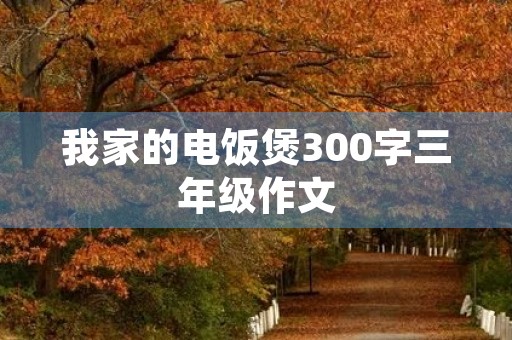 我家的电饭煲300字三年级作文 我家的电饭煲300字三年级作文