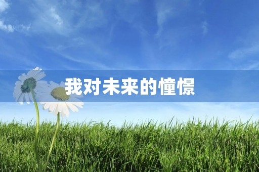我对未来的憧憬 我对未来的憧憬