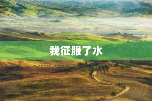 我征服了水 我征服了水
