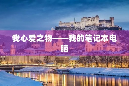 我心爱之物——我的笔记本电脑