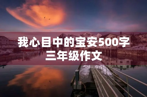 我心目中的宝安500字三年级作文