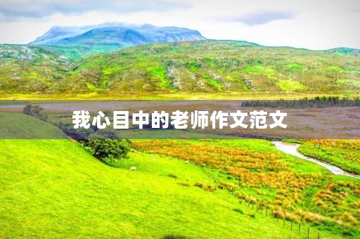 我心目中的老师作文范文