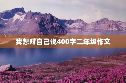 我想对自己说400字二年级作文