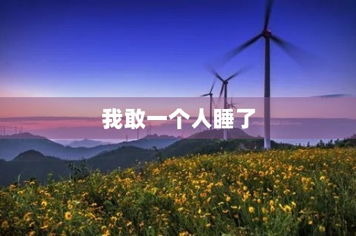 我敢一个人睡了 我敢一个人睡了