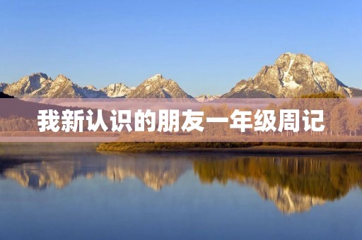 我新认识的朋友一年级周记