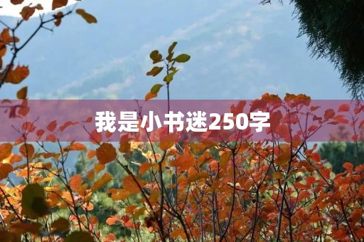我是小书迷250字