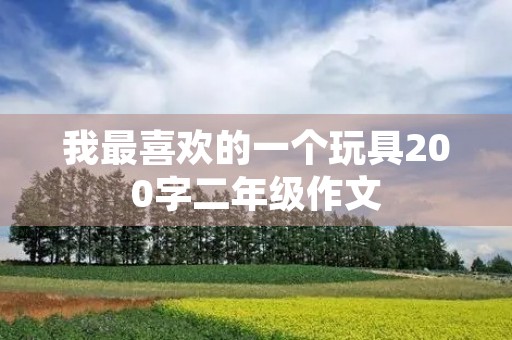 我最喜欢的一个玩具200字二年级作文 我最喜欢的一个玩具200字二年级作文
