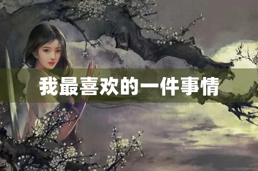 我最喜欢的一件事情