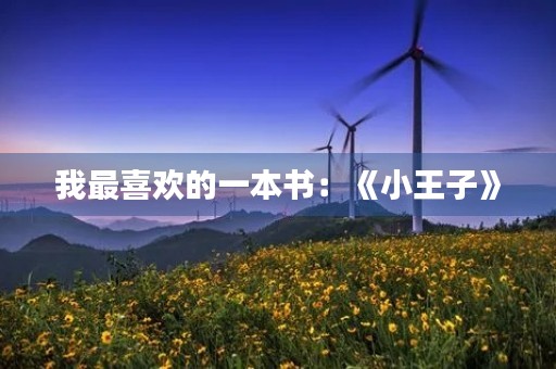 我最喜欢的一本书：《小王子》