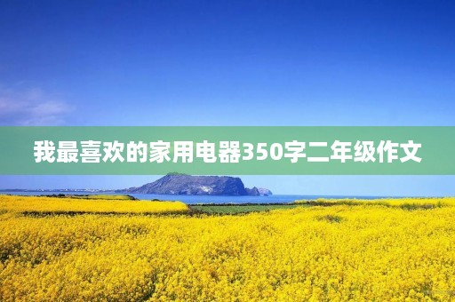 我最喜欢的家用电器350字二年级作文 我最喜欢的家用电器350字二年级作文